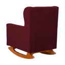 Ver imagem 4 de Kit 2 Poltrona Aurora Balanço Vovo Suede Bordo - Fm