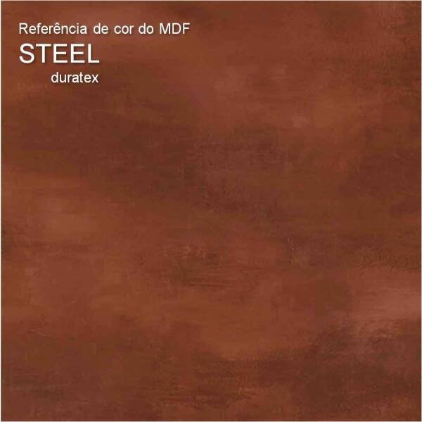Estante De Ferro Com Madeira Trend - STEEL - 0,50x0,40x2,00m - 6