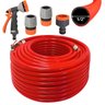 Mangueira de Jardim 30m Metros + Esguicho Hidropistola + Engate Rápido 1/2" + Bico Torneira Engate R - 1