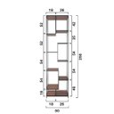 Ver imagem 4 de Estante De Metalon e Madeira para Sala Elegance - Steel - 0,50x0,40x2,50m