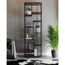 Ver imagem 1 de Estante De Metalon e Madeira para Sala Elegance - Steel - 0,50x0,40x2,50m