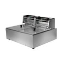 Ver imagem 3 de Fritadeira Elétrica 2 Cubas Aço Inox 10 Litros 110v 3600W