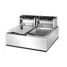 Fritadeira Elétrica 2 Cubas Aço Inox 10 Litros 110v 3600W - 4