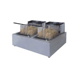 Fritadeira Elétrica 2 Cubas Aço Inox 12 Litros 220v 5000W - 2