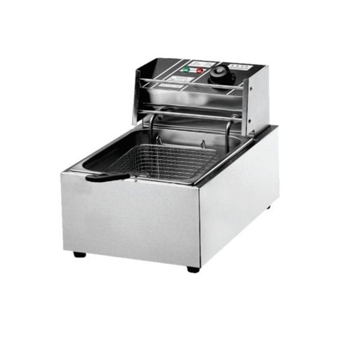 Fritadeira Elétrica 1 Cuba Aço Inox 5 Litros 110v 1800W