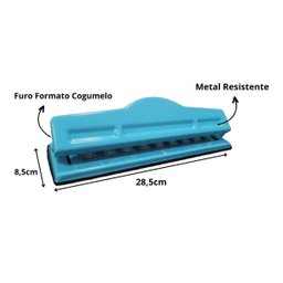 Perfurador Furador Cogumelo Caderno de Disco Planner 9 Furos Motivate - 3