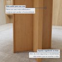 Ver imagem 6 de Conjunto Sala de Jantar 4 Lugares Redonda Tampo MDF Mesa Celebrare e Cadeiras Athenas Marrom Amêndoa Clean/Off White/Avelã