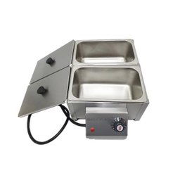 Derretedeira Chocolate Multiuso Inox 2 Cubas 5Kg 1000W 220V - 1