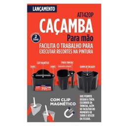 Caçamba de Plástico 2L para Mão com Clip Magnético Atlas - 4