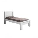 Ver imagem 3 de Cama Solteiro Milena com Colchão Estrutura MDF Branco Framar