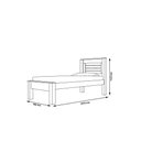 Ver imagem 2 de Cama Solteiro Milena com Colchão Estrutura MDF Branco Framar