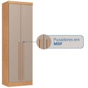 Ver imagem 5 de Guarda-Roupa Modulado 2 Portas 3 Gavetas com Cabideiro Infinity Marrom/Cedro/Duna