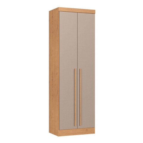 Guarda-Roupa Modulado 2 Portas 3 Gavetas com Cabideiro Infinity Marrom/Cedro/Duna Line