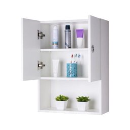 Armário para Banheiro Miami 66 x 48cm Branco - 4 Armário para Banheiro Miami 66 x 48cm Branco - 4