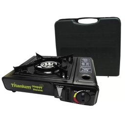 Fogareiro Portátil para Camping a Gás com Maleta Titanium - 1