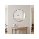 Ver imagem 1 de Espelho Redondo Decorativo Parede de Vidro Banheiro Maquiagem 50 Cm