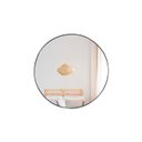 Ver imagem 2 de Espelho Redondo Decorativo Parede de Vidro Banheiro Maquiagem 50 Cm