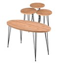 Ver imagem 1 de Conjunto de Mesa de Centro 4 Peças - Madeira