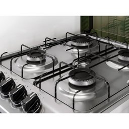 Fogão 4 Bocas a Gás Itatiaia New Dream Prata Bivolt - 3 Fogão 4 Bocas a Gás Itatiaia New Dream Prata Bivolt - 3