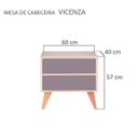 Ver imagem 5 de Sapateira com Portas Vicenza Carvalho e Cinza Claro 60 x 40cm