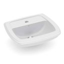 Ver imagem 1 de Lavatório para Coluna 52x43cm Fcsl Fit Cinza e Prata - 1660060771300 - Celite