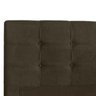 Cabeceira Casal Luiza Cama Box 160cm Capitonê Suede Remi Móveis - Marrom Chocolate - 2