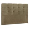 Cabeceira Casal Luiza Cama Box 160cm Capitonê Suede Remi Móveis - Marrom Taupe - 1