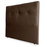 Cabeceira Casal Sofia Cama Box 160cm Capitonê Suede Remi Móveis - Marrom Chocolate - 1