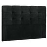 Cabeceira Casal Luiza Cama Box 195cm Capitonê Suede Remi Móveis - Preto - 1