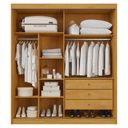 Ver imagem 2 de Guarda Roupa Mali 2 Portas de Correr 100% MDF com 01 Espelho - Móveis Europa