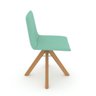 Cadeira Mari de Madeira Maciça Turquesa - 4