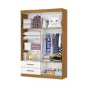 Ver imagem 5 de Guarda-Roupa Infantil 4 Portas 2 Gavetas com Espelho Branco/Cinamomo