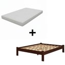 Ver imagem 4 de Cama Turca Queen com Colchão em Madeira Maciça Cor Castanho Repleta