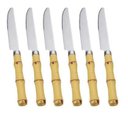 Ver imagem 1 de Jogo com 6 Facas de Mesa Bambu Asper 21.5 cm - Mimo Style - ATJ05F