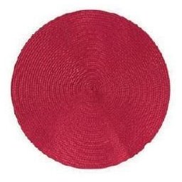 Jogo Lugar Americano Redondo Vermelho com 06 Peças - Mimo Style - JA20378 - 1