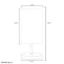 Ver imagem 3 de Abajur Eros Quad Floral Prata com Base Redonda New Cobre