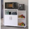 Fruteira Balcão 2 Portas Cozinha Base Micro-ondas Multiuso - 6