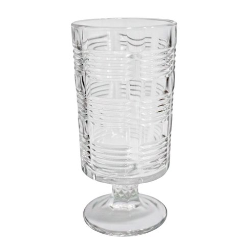 Vaso Redondo de Vidro Transparente 1,1 Litros 23x11,5cm – Sofisticação e Amplo Espaço para Seus Arra