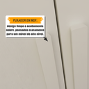 Ver imagem 5 de Armário Multiuso com 2 Portas com Chave 3 Prateleiras para Lavanderia Paris Branco