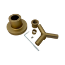 Ver imagem 3 de Kit 2 Acabamento Registro Dourado Fosco Banheiro Padrão Deca 3/4 C55