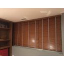 Ver imagem 1 de PERSIANA MADEIRA NATURAL VERNIZ PIANO BRANCO- 1,50L X 1,50A