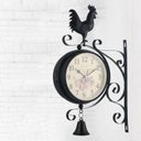 Ver imagem 3 de Relógio Estação Dupla Face Retrô Decoração Galo Preto