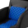Cadeira Gamer Gladiator Reclinável Corino:corino Preto/azul - 5
