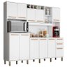 Kit Cozinha Compacta Petra Branco Cinamomo - Valdemóveis - 1