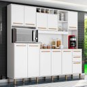 Ver imagem 4 de Kit Cozinha Compacta Petra Branco Cinamomo - Valdemóveis