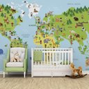 Ver imagem 3 de Papel de parede infantil para quarto de bebê balão avião M² VR14 menino