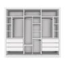 Guarda Roupa Casal Europa com 3 Espelho 3 Portas Minastex Branco - 8