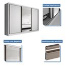 Ver imagem 3 de Guarda Roupa Casal Europa com 3 Espelho 3 Portas Minastex Branco