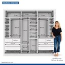 Ver imagem 6 de Guarda Roupa Casal Europa com 3 Espelho 3 Portas Minastex Branco