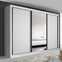 Ver imagem 1 de Guarda Roupa Casal Europa com 3 Espelho 3 Portas Minastex Branco